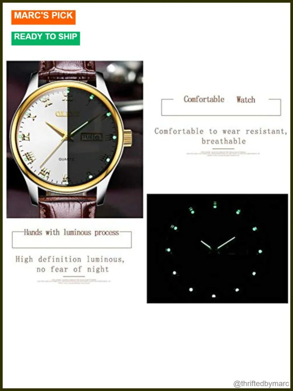 Women's Business Dress Watch Small Face Analog Quartz Luminous Day Date Leather